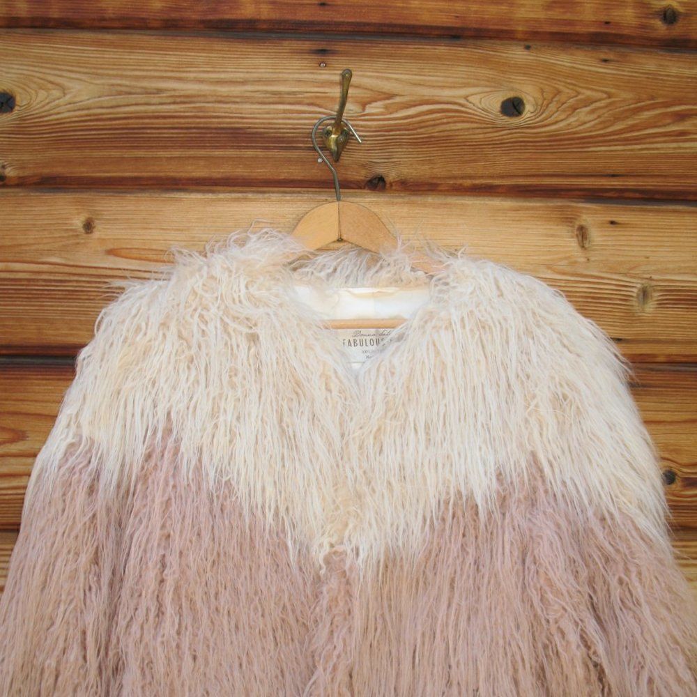 Donna Salyer Fabulous Furs Faux Mongolian Lamb Jacket - Picture 7 of 14